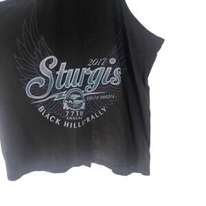 Miami Style Women's‎ Size Medium Sturgis 2017 South Dakota Black Lace Up Top